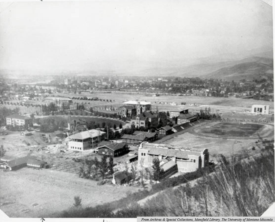 Campus from Mount Sentinel - circa 1922